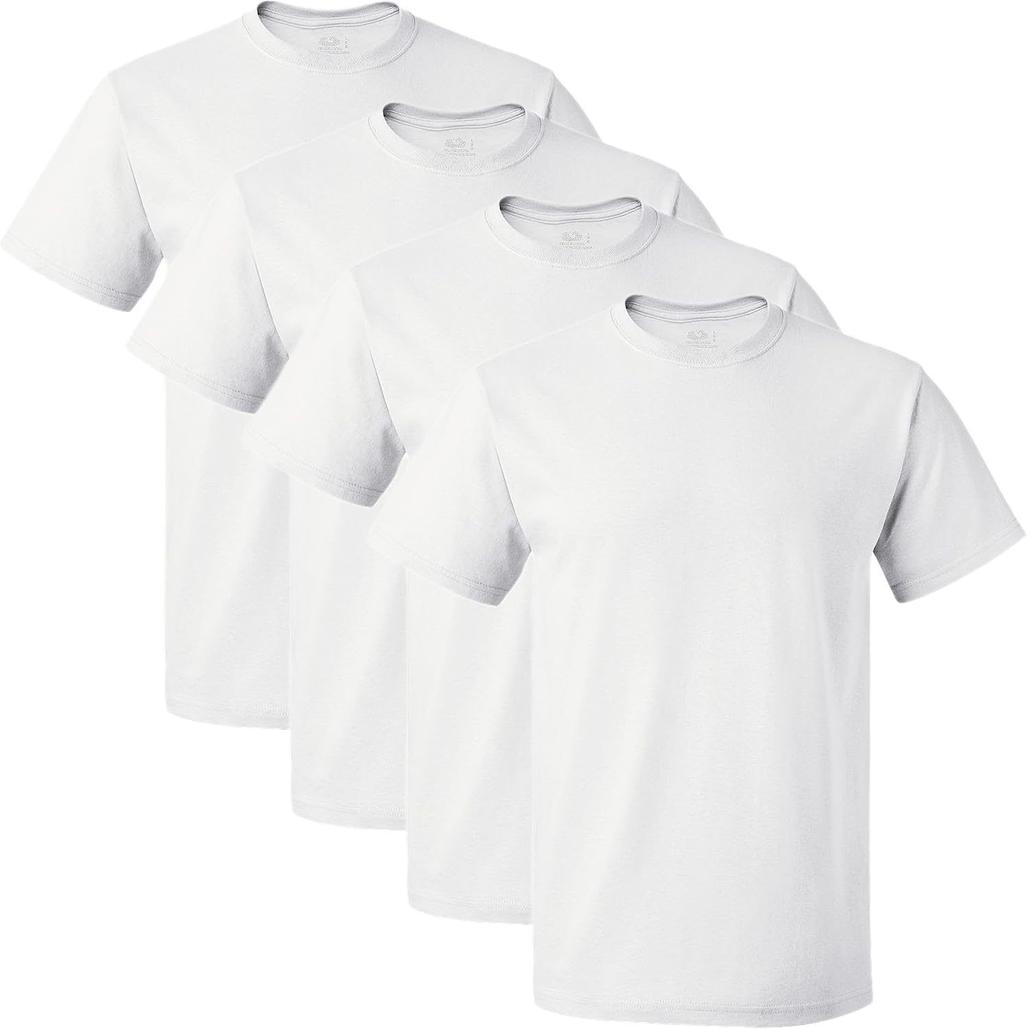 Fruit of the Loom Men's White Crew T-Shirts 6-Pack