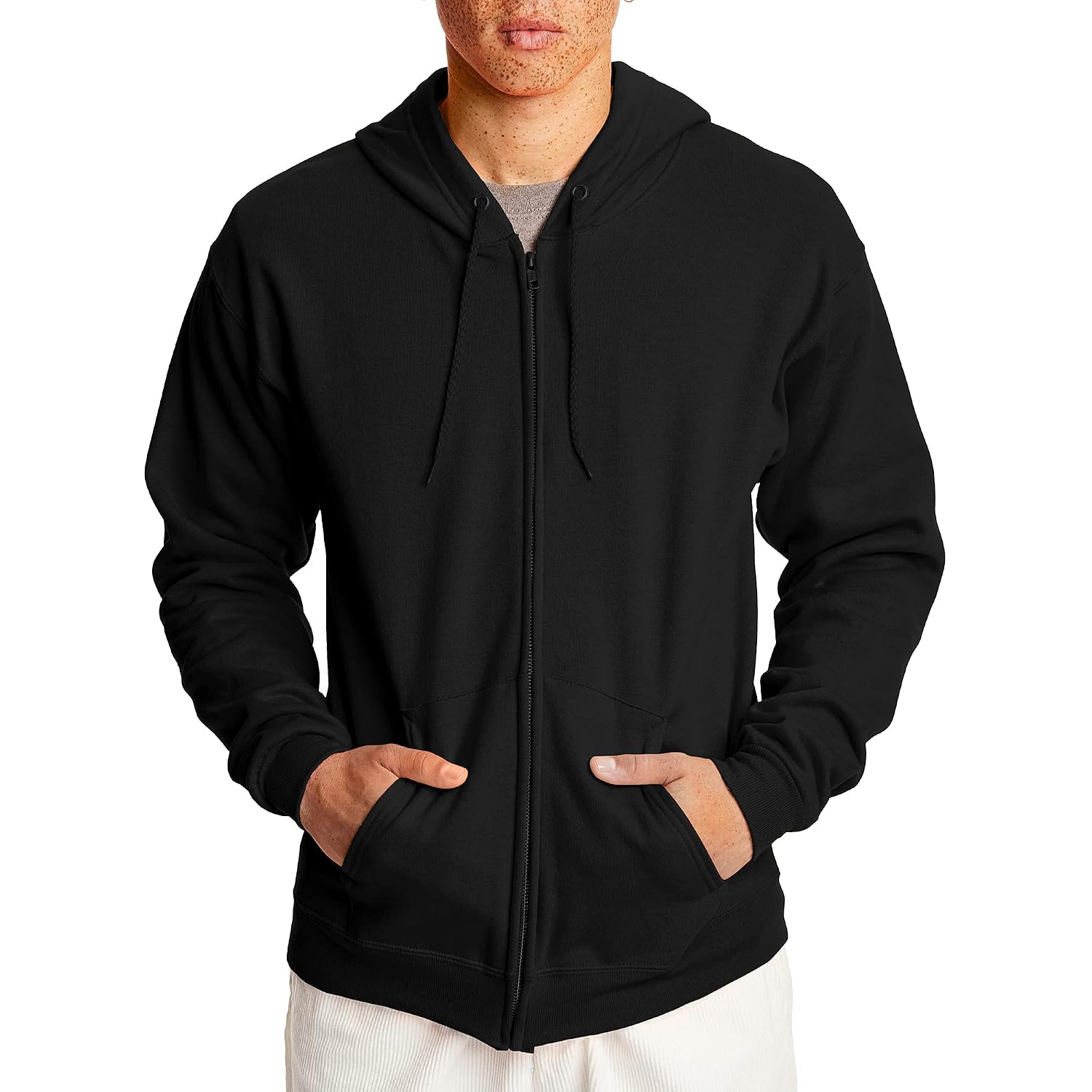 Hanes Men's EcoSmart Fleece Full-Zip Hoodie